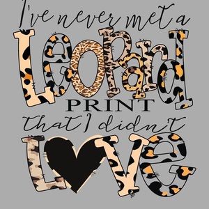 I love all animal print!